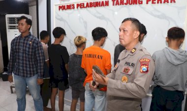 Polres-Tanjungperak-Kembali-Amankan-6-Remaja-Kelompok-Gangster-Team-Error-Surabaya